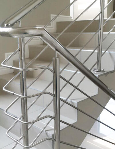 Indoor stainless steel balustrade