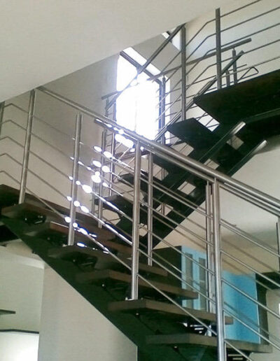 Indoor stainless steel balustrade